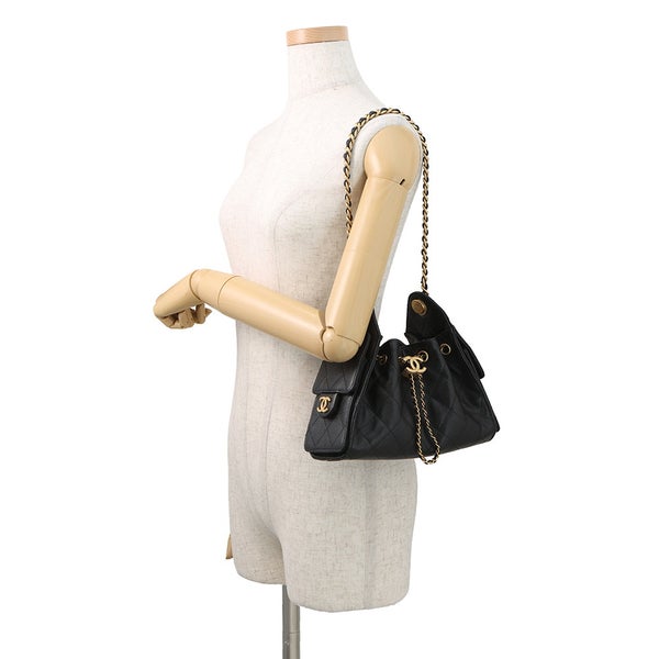 シャネル チェーンショルダーバッグ  CHANEL25 ミニ ココマーク ワンショルダー キャビアスキン AS5631 CHANEL 黒