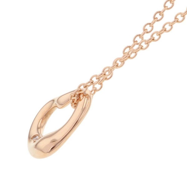 ティファニー ネックレス エルサ・ペレッティ オープン ハート ペンダント ダイヤモンド 計0.01ct K18PGピンクゴールド 68113660