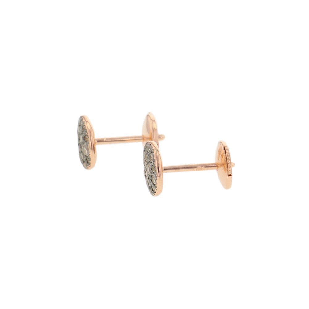 ポメラート ピアス サッビア ブラウンダイヤモンド 44P 計0.48ct K18PG