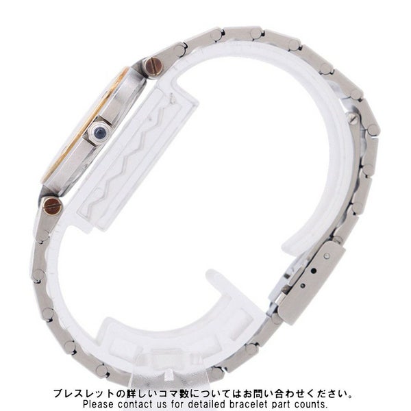 カルティエ サントスラウンド Cartier 腕時計 白文字盤 クォーツ