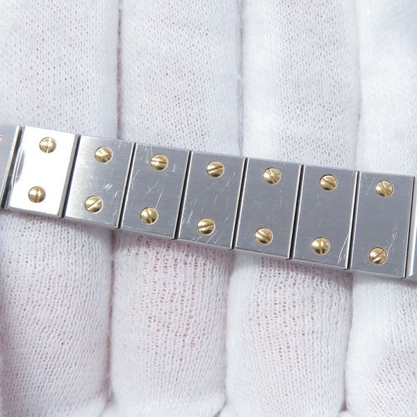 カルティエ サントスラウンド Cartier 腕時計 白文字盤 クォーツ