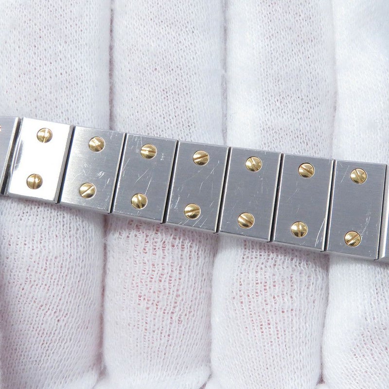 カルティエ サントスラウンド Cartier 腕時計 白文字盤 クォーツ