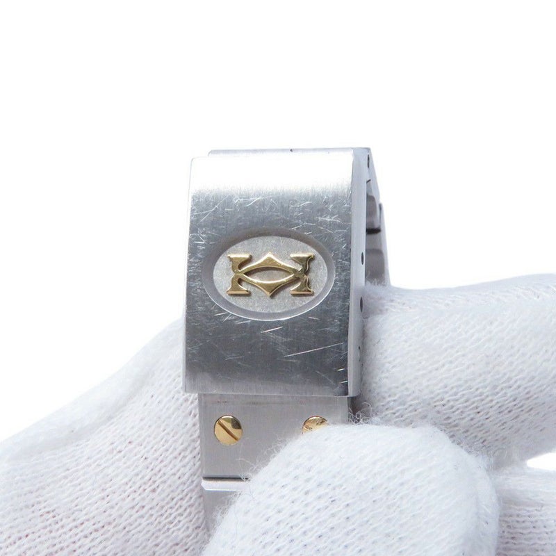カルティエ サントスラウンド Cartier 腕時計 白文字盤 クォーツ