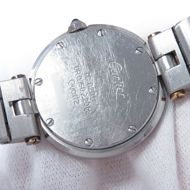 カルティエ サントスラウンド Cartier 腕時計 白文字盤 クォーツ