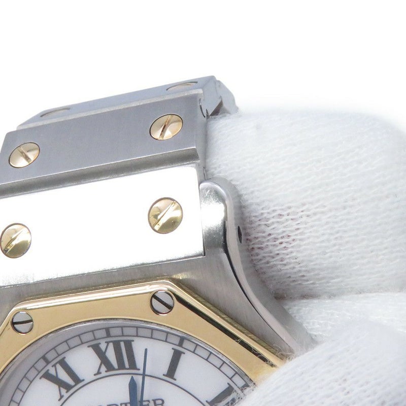 カルティエ サントスオクタゴン LM Cartier 腕時計 白文字盤