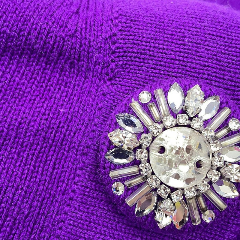 シャネル カーディガン ココマーク カシミヤ ラインストーン レディースサイズ38 P72973 CHANEL トップス