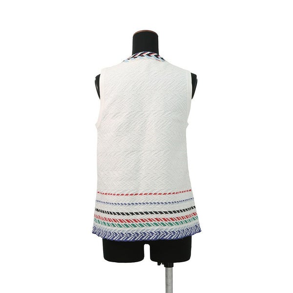 シャネル ベスト コットン レディースサイズ38 P54119 CHANEL トップス 白