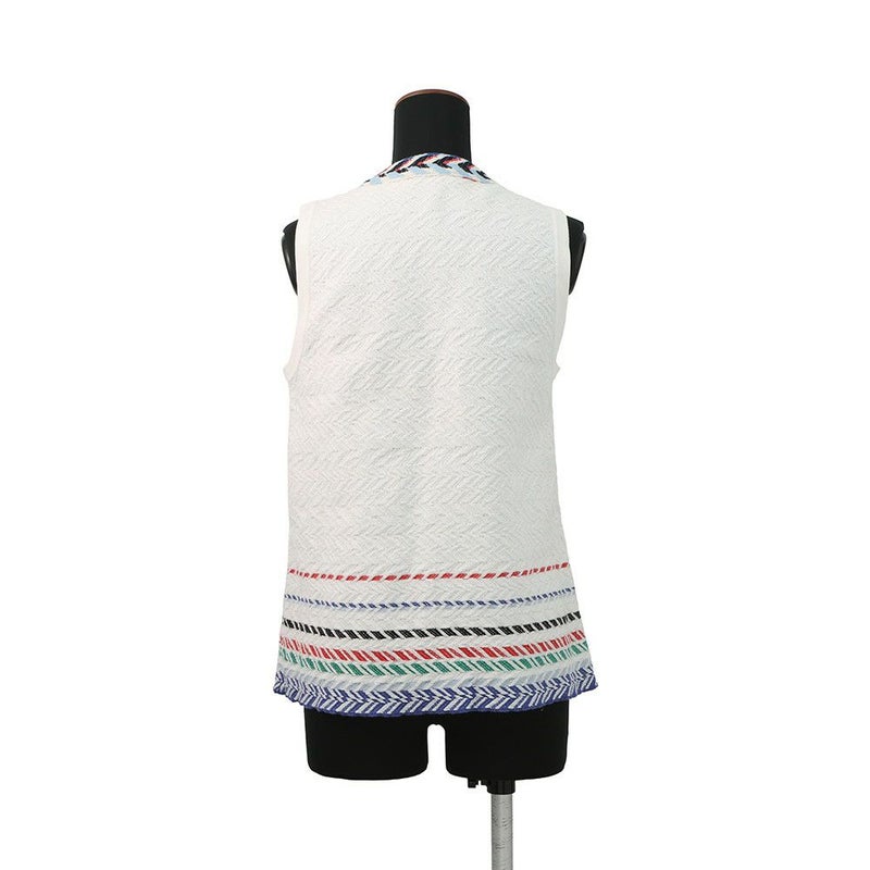 シャネル ベスト コットン レディースサイズ38 P54119 CHANEL トップス 白