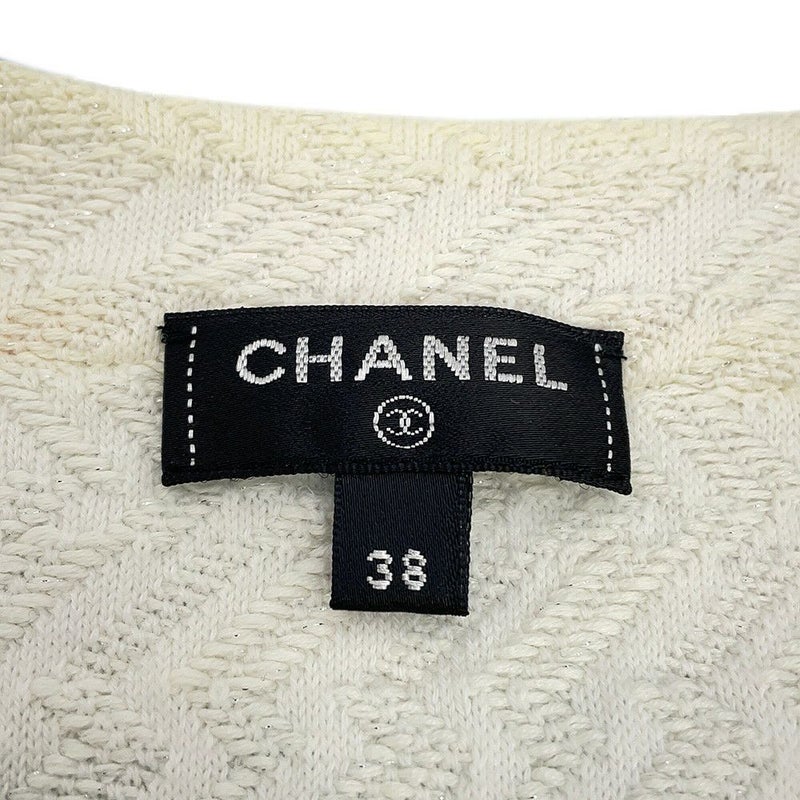シャネル ベスト コットン レディースサイズ38 P54119 CHANEL トップス 白