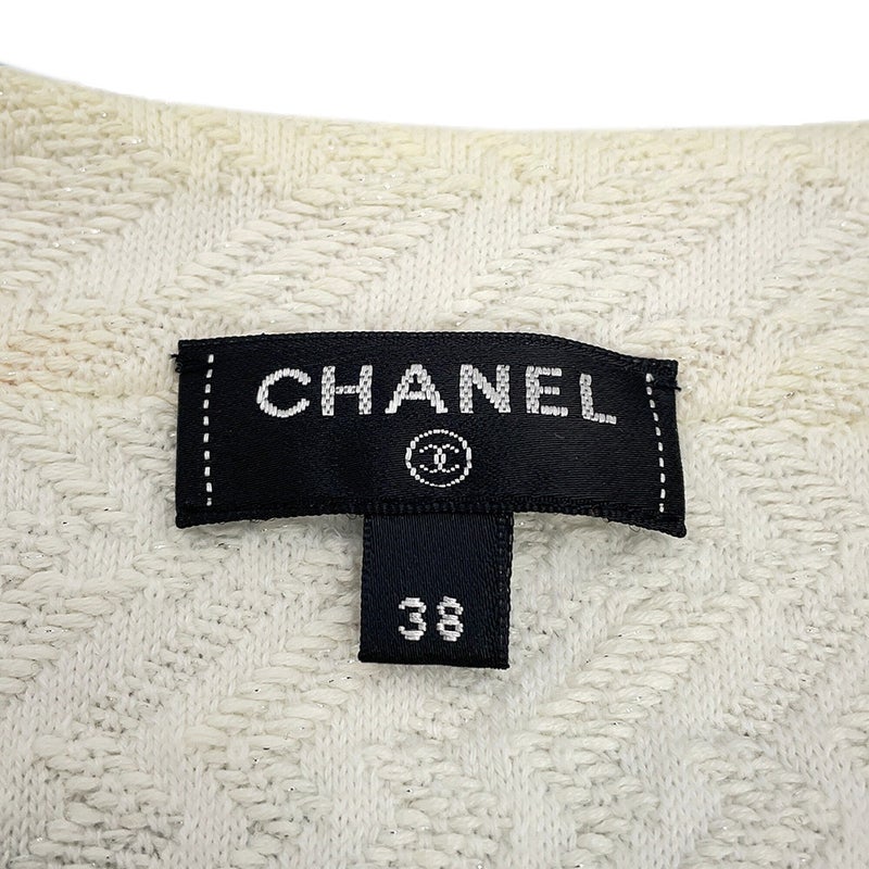 シャネル ベスト コットン レディースサイズ38 P54119 CHANEL トップス 白