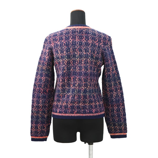 シャネル ジャケット ツイード ニットジャケット カシミヤ ウール レディースサイズ38 P72941 CHANEL アウター