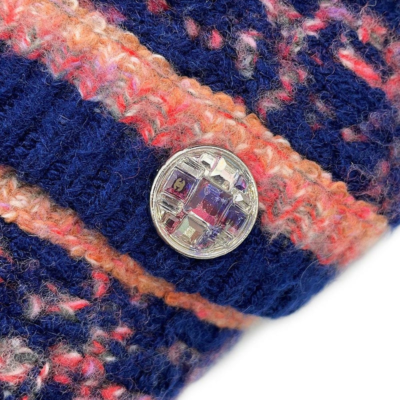 シャネル ジャケット ツイード ニットジャケット カシミヤ ウール レディースサイズ38 P72941 CHANEL アウター