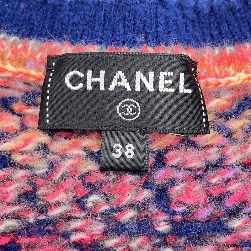 シャネル ジャケット ツイード ニットジャケット カシミヤ ウール レディースサイズ38 P72941 CHANEL アウター