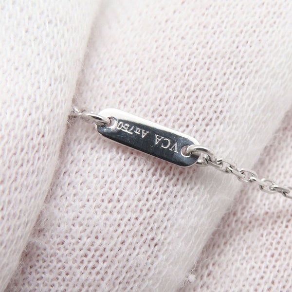 ヴァンクリーフ&アーペル ネックレス スウィート アルハンブラ ペンダント ダイヤ 12P 計0.08ct K18WGホワイトゴールド VCARO85900