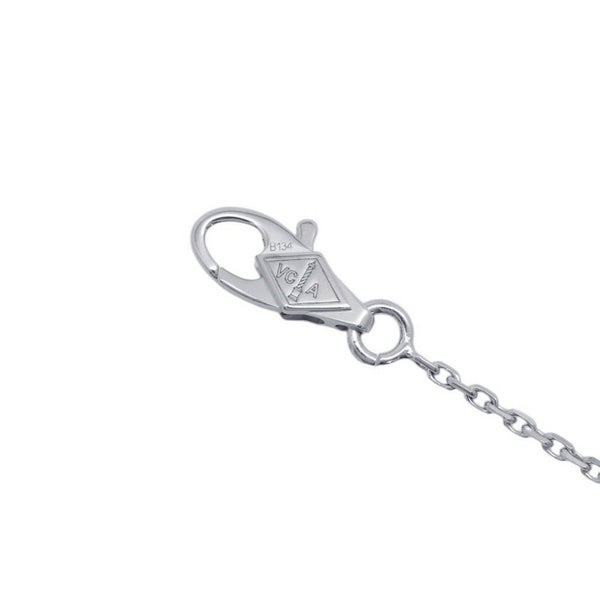 ヴァンクリーフ&アーペル ネックレス スウィート アルハンブラ ペンダント ダイヤ 12P 計0.08ct K18WGホワイトゴールド VCARO85900