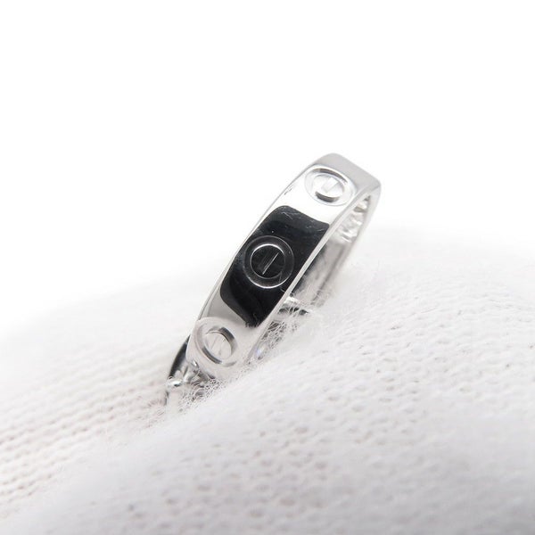 カルティエ ネックレス LOVE セミパヴェ ダイヤモンド 18P 計0.22ct K18WGホワイトゴールド B7013700 ベビーラブ ペンダント