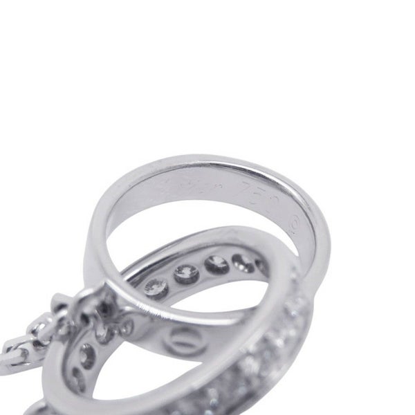 カルティエ ネックレス LOVE セミパヴェ ダイヤモンド 18P 計0.22ct K18WGホワイトゴールド B7013700 ベビーラブ ペンダント