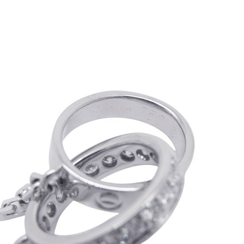 カルティエ ネックレス LOVE セミパヴェ ダイヤモンド 18P 計0.22ct K18WGホワイトゴールド B7013700 ベビーラブ ペンダント