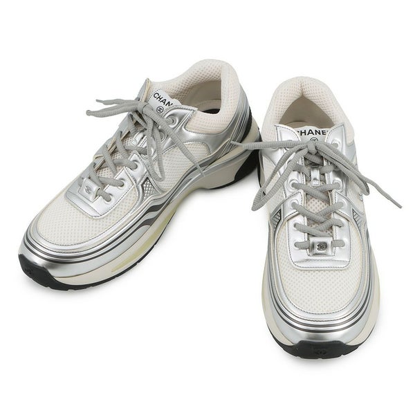 シャネル スニーカー ココマーク メッシュ ファブリック メンズサイズ43 G39794 CHANEL 靴 白