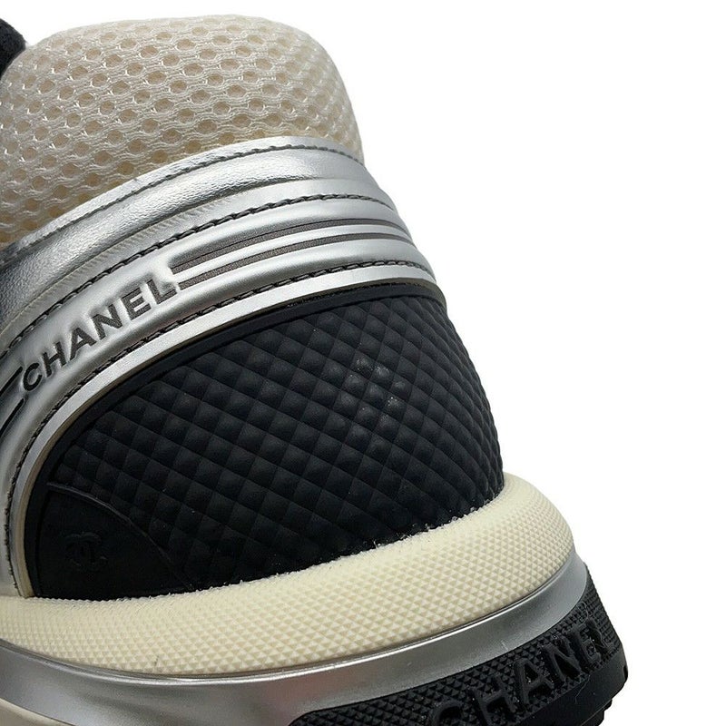 シャネル スニーカー ココマーク メッシュ ファブリック メンズサイズ43 G39794 CHANEL 靴 白