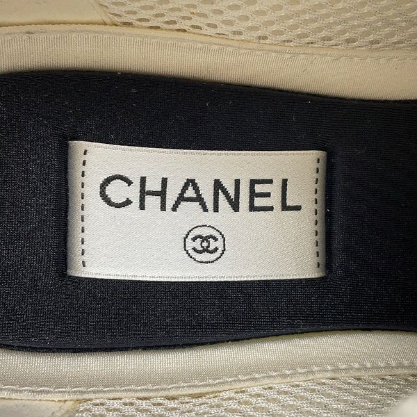 シャネル スニーカー ココマーク メッシュ ファブリック メンズサイズ43 G39794 CHANEL 靴 白
