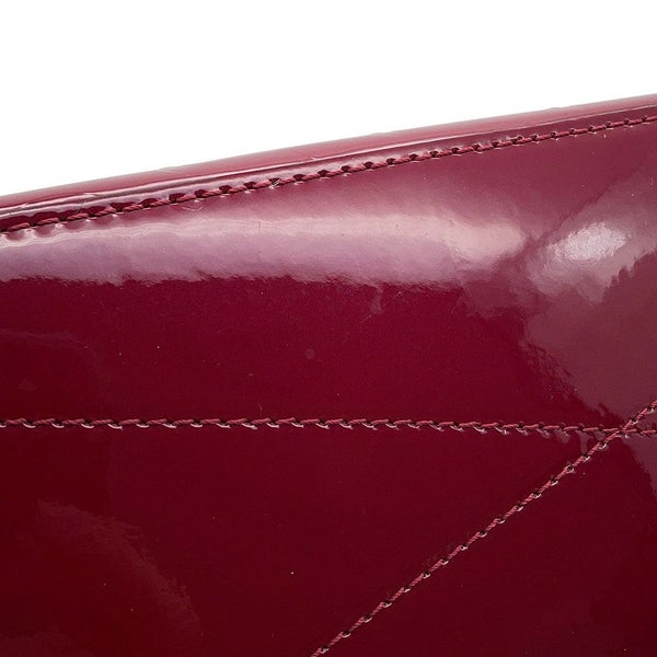 ルイヴィトン トートバッグ モノグラム・ヴェルニ ロング・ビーチPM M90480 LOUIS VUITTON ポーチ付き