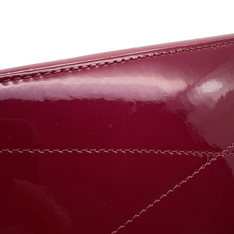 ルイヴィトン トートバッグ モノグラム・ヴェルニ ロング・ビーチPM M90480 LOUIS VUITTON ポーチ付き