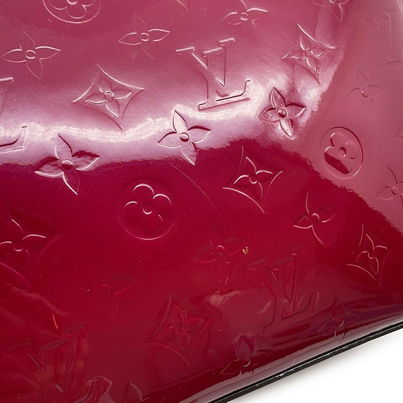 ルイヴィトン トートバッグ モノグラム・ヴェルニ ロング・ビーチPM M90480 LOUIS VUITTON ポーチ付き