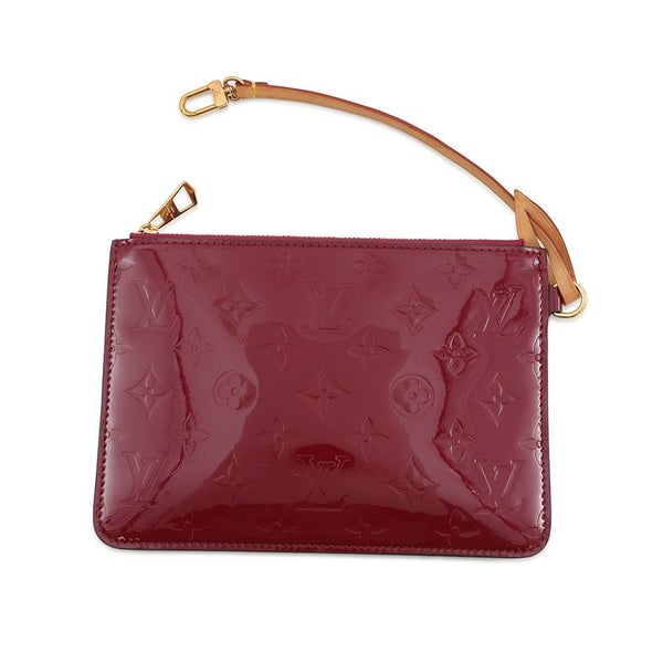 ルイヴィトン トートバッグ モノグラム・ヴェルニ ロング・ビーチPM M90480 LOUIS VUITTON ポーチ付き