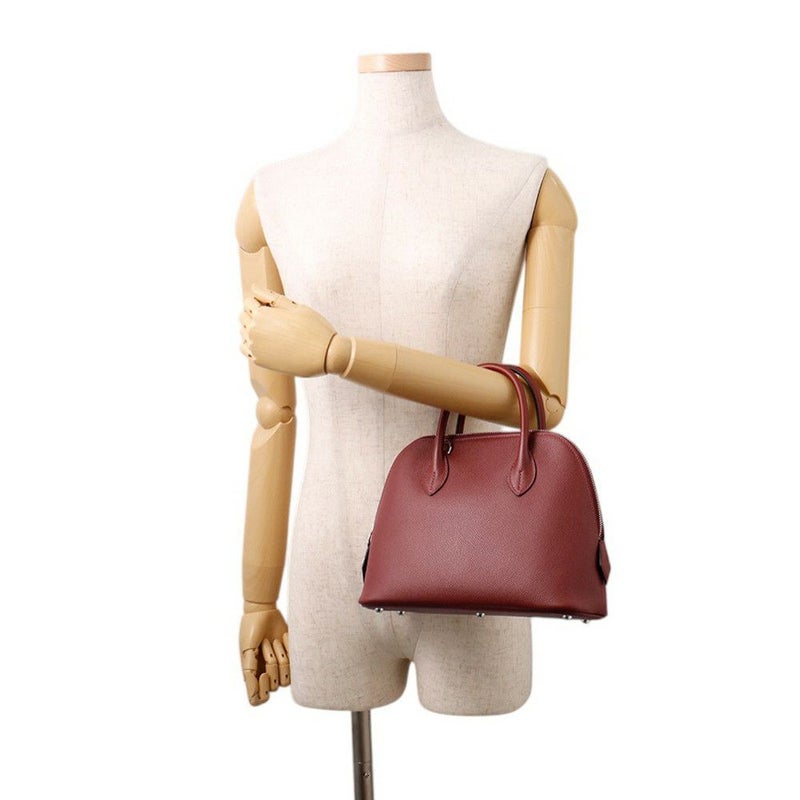 エルメス ボリード1923 25 ルージュアッシュ/シルバー金具 エプソン K刻印 ２wayショルダー