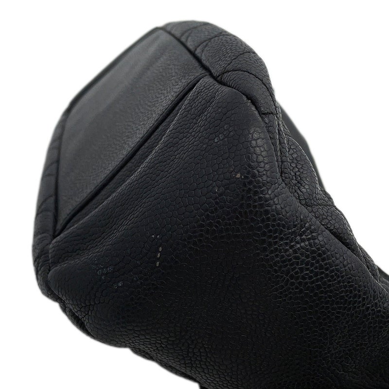 シャネル チェーンショルダーバッグ マトラッセ ココマーク キャビアスキン A20993 CHANEL バッグ ワンショルダー 黒