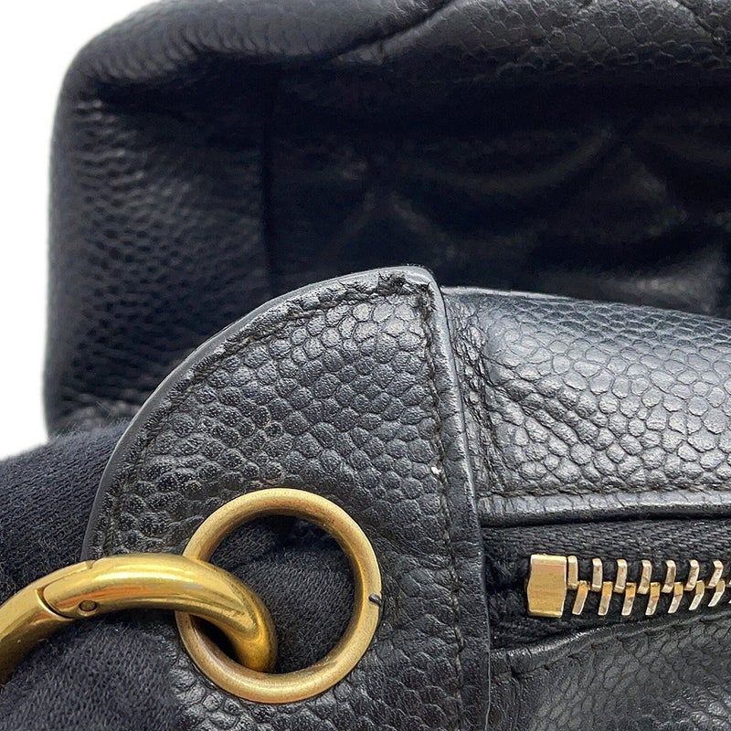 シャネル チェーンショルダーバッグ マトラッセ ココマーク キャビアスキン A20993 CHANEL バッグ ワンショルダー 黒