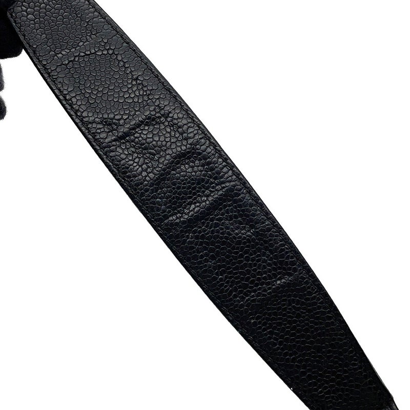 シャネル チェーンショルダーバッグ マトラッセ ココマーク キャビアスキン A20993 CHANEL バッグ ワンショルダー 黒