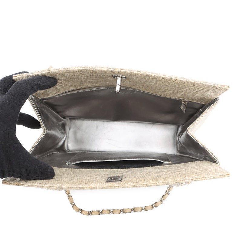 シャネル チェーンショルダーバッグ ココマーク マトラッセ コーティングキャンバス CHANEL