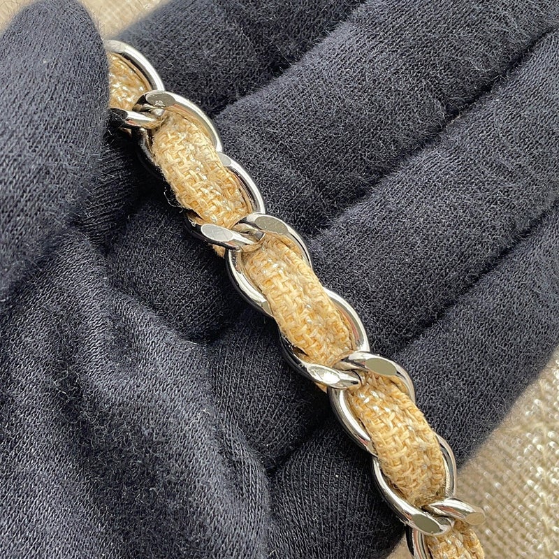 シャネル チェーンショルダーバッグ ココマーク マトラッセ コーティングキャンバス CHANEL