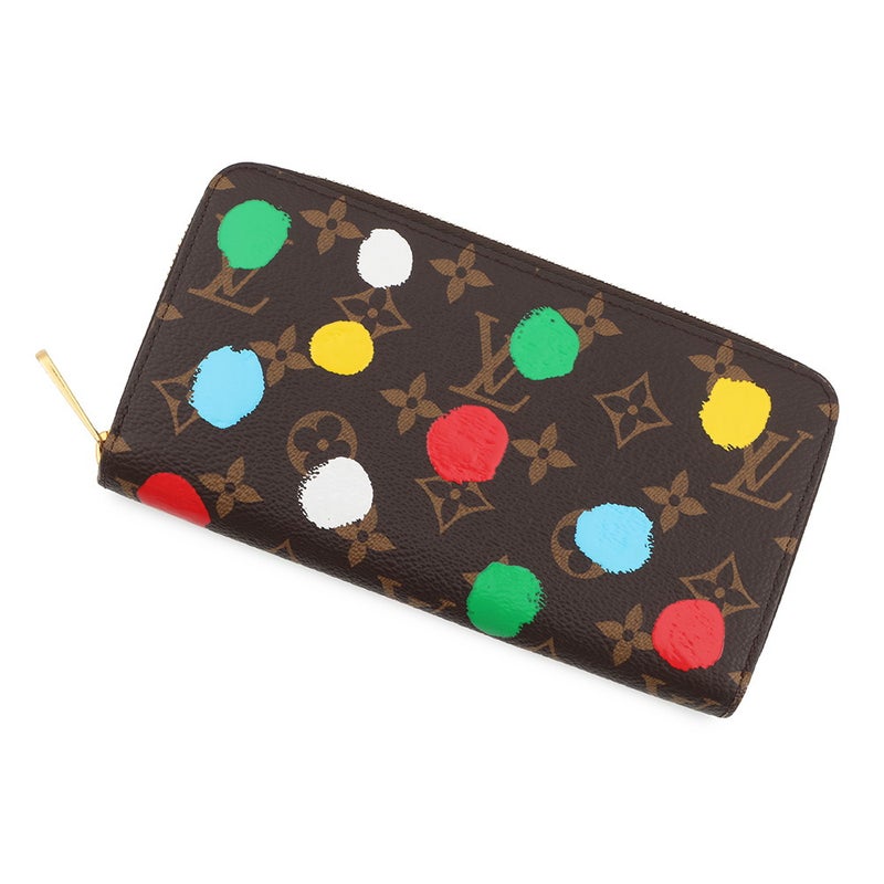 ルイヴィトン 長財布 モノグラム LV × YK ジッピー・ウォレット M81864 LOUIS VUITTON 草間彌生コラボ