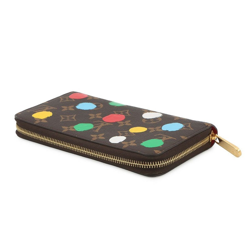ルイヴィトン 長財布 モノグラム LV × YK ジッピー・ウォレット M81864 LOUIS VUITTON 草間彌生コラボ