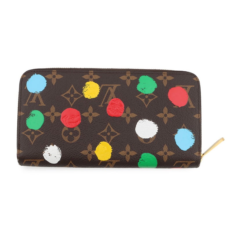 ルイヴィトン 長財布 モノグラム LV × YK ジッピー・ウォレット M81864 LOUIS VUITTON 草間彌生コラボ