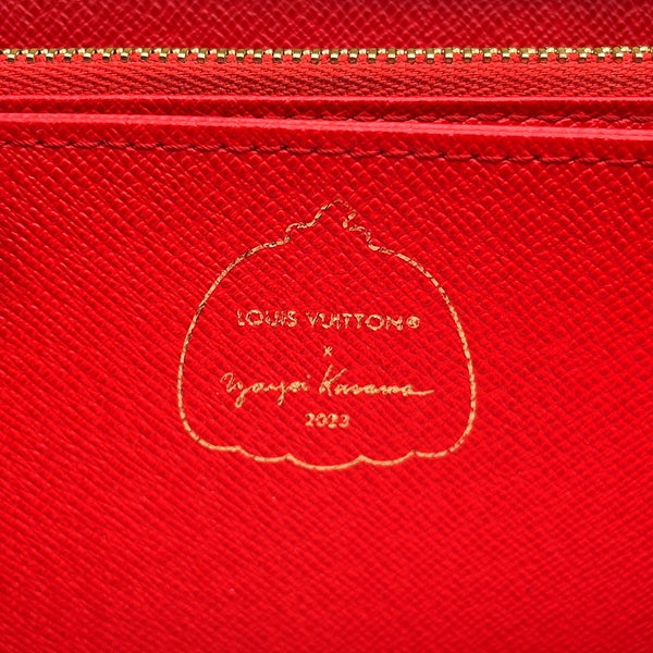 ルイヴィトン 長財布 モノグラム LV × YK ジッピー・ウォレット M81864 LOUIS VUITTON 草間彌生コラボ