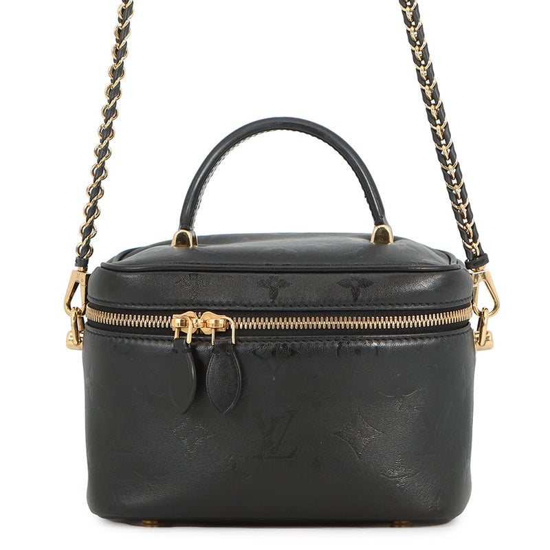 ルイヴィトン ハンドバッグ モノグラム・インク ヴァニティPM M57118 バニティバッグ 黒 ブラック