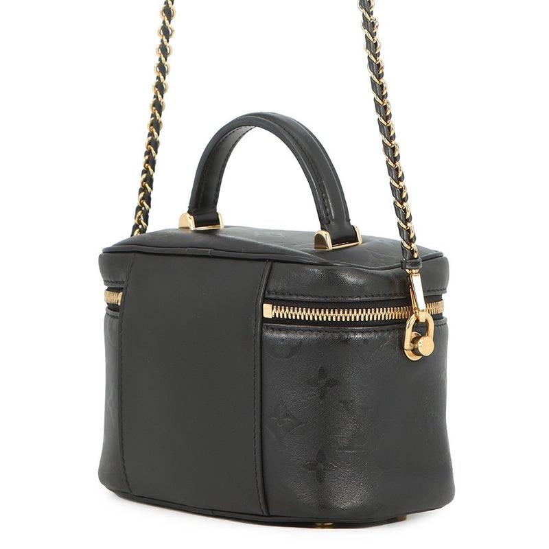 ルイヴィトン ハンドバッグ モノグラム・インク ヴァニティPM M57118 バニティバッグ 黒 ブラック