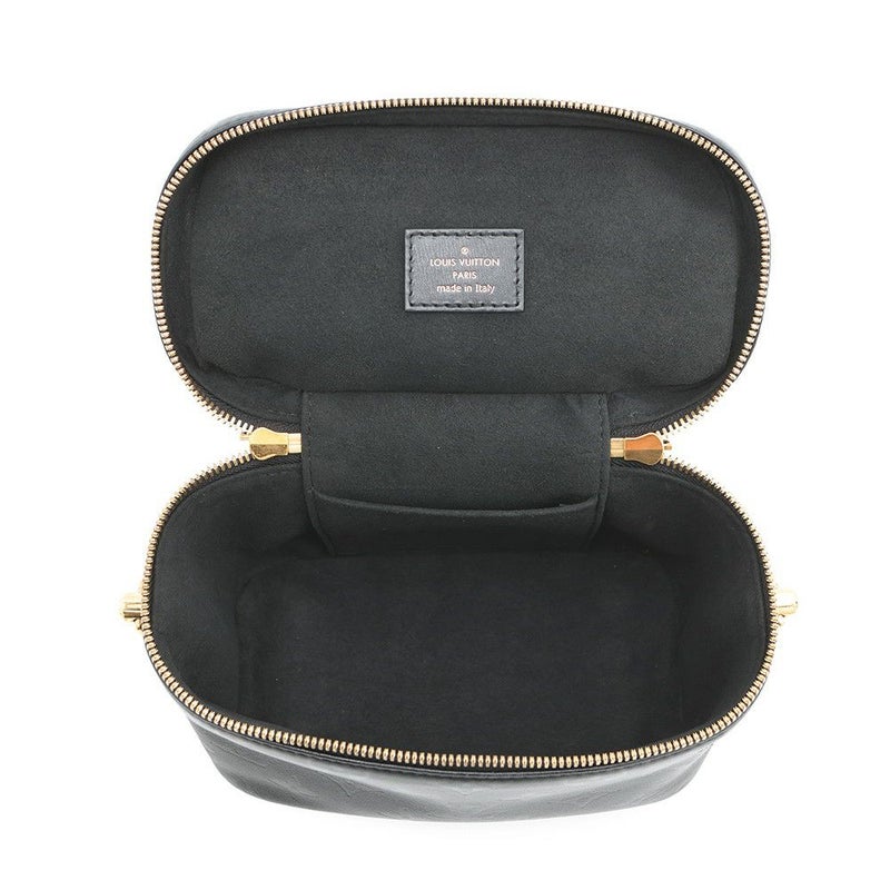 ルイヴィトン ハンドバッグ モノグラム・インク ヴァニティPM M57118 バニティバッグ 黒 ブラック