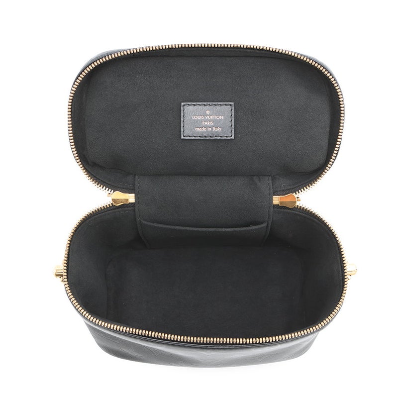 ルイヴィトン ハンドバッグ モノグラム・インク ヴァニティPM M57118 バニティバッグ 黒 ブラック