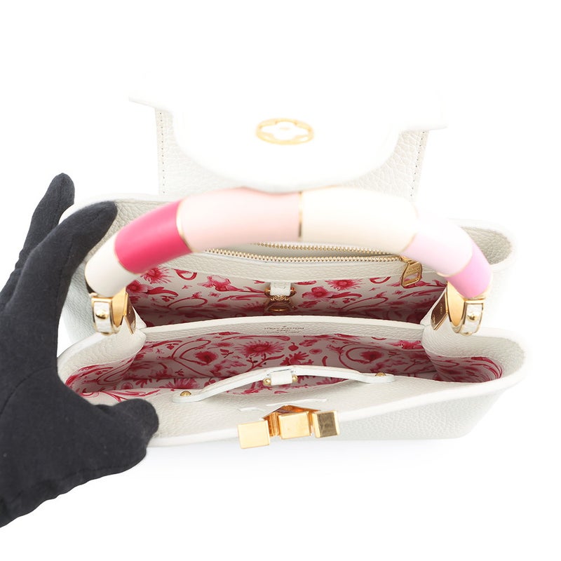 ルイヴィトン ハンドバッグ トリヨンレザー カプシーヌ BB M21646 LOUIS VUITTON バッグ 白