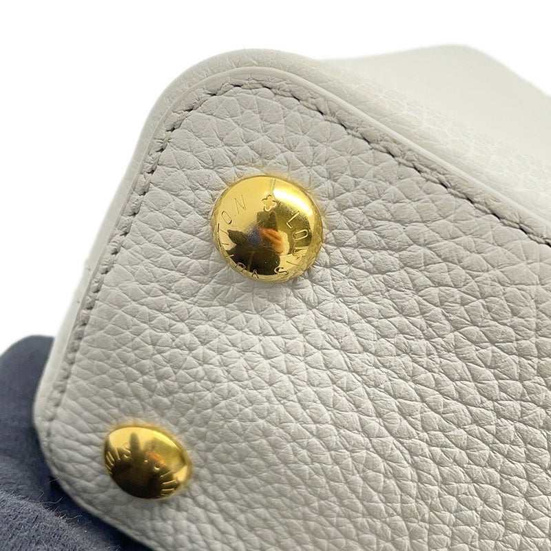 ルイヴィトン ハンドバッグ トリヨンレザー カプシーヌ BB M21646 LOUIS VUITTON バッグ 白