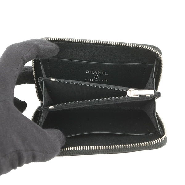 シャネル コインケース ココマーク マトラッセ スター ラムスキン AP3728 CHANEL 財布 コインパース 黒