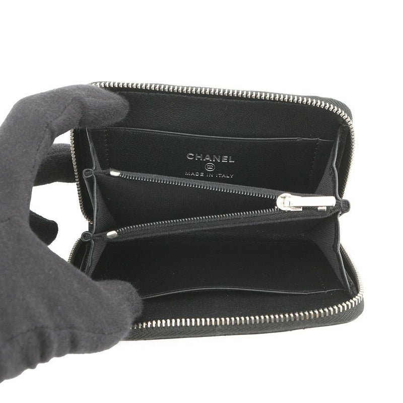 シャネル コインケース ココマーク マトラッセ スター ラムスキン AP3728 CHANEL 財布 コインパース 黒
