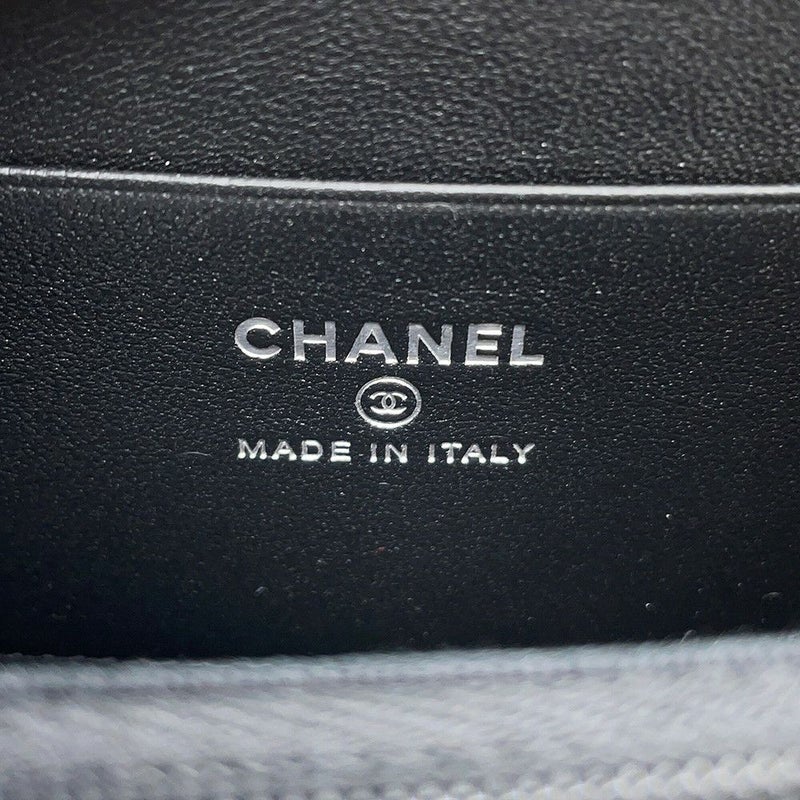 シャネル コインケース ココマーク マトラッセ スター ラムスキン AP3728 CHANEL 財布 コインパース 黒