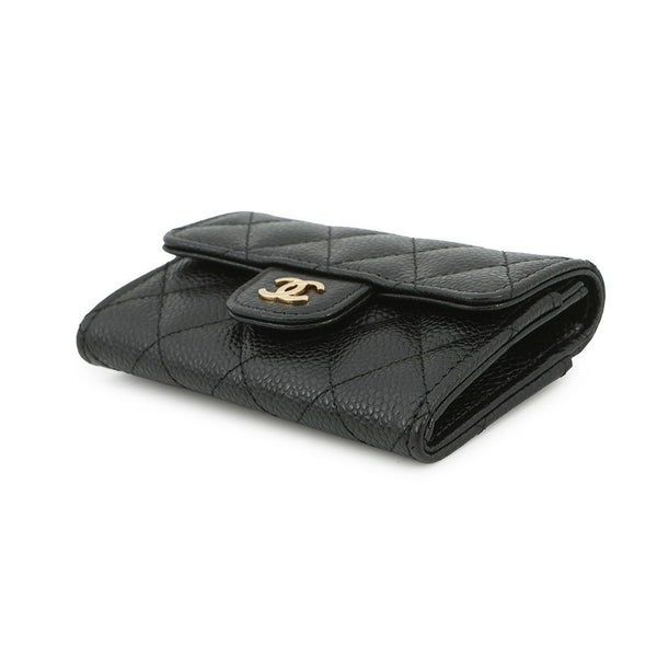 シャネル カードケース マトラッセ クラシックカードケース ココマーク キャビアスキン AP0214 CHANEL 名刺入れ 黒
