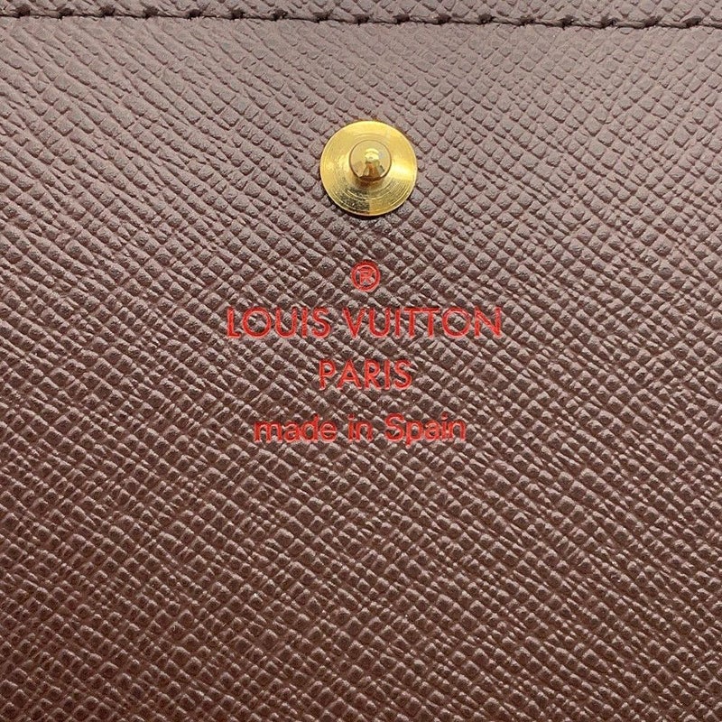 ルイヴィトン 二つ折り財布 ダミエ・エベヌ ポルトフォイユ・トレゾール N61736 LOUIS VUITTON